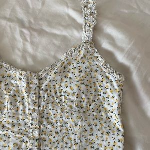 PACSUN - [S] Lottie Moss Floral Crop Tank Top